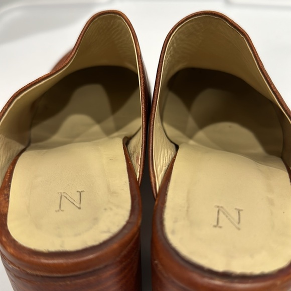 Nisolo All-Day leather upper and sole heel mule slide rust brown size 6.5 - Picture 9 of 10